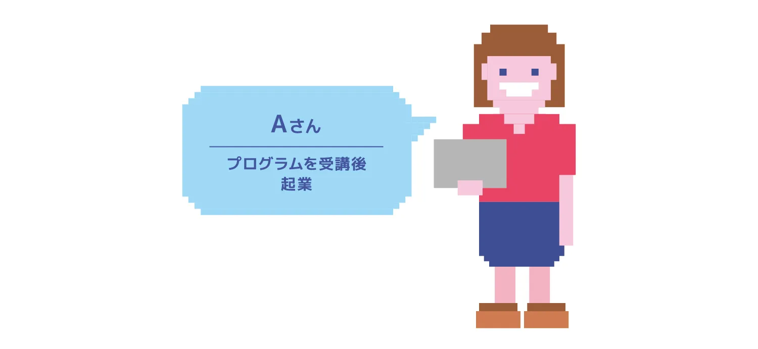 Aさんプログラムを受講後 起業このプログラムを受講したきっかけを教えてください。