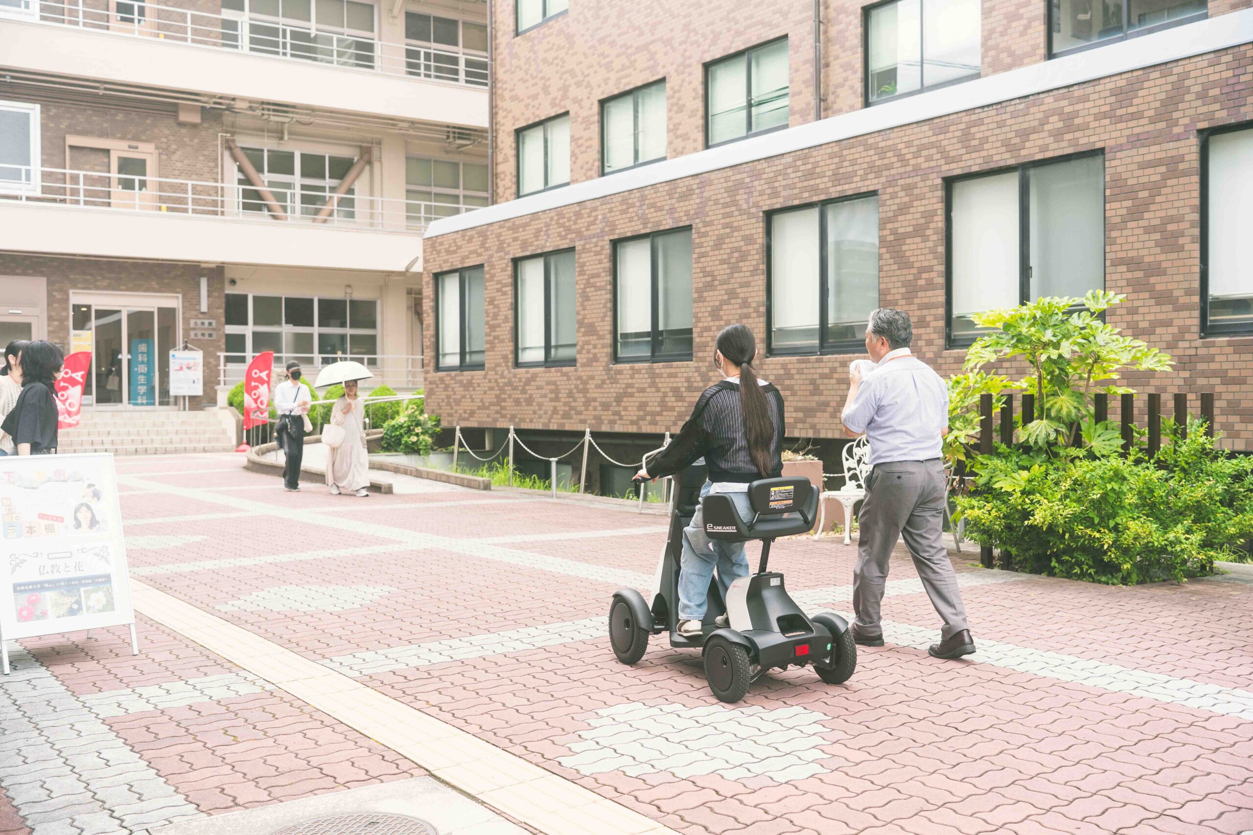 電動車椅子試乗体験の様子