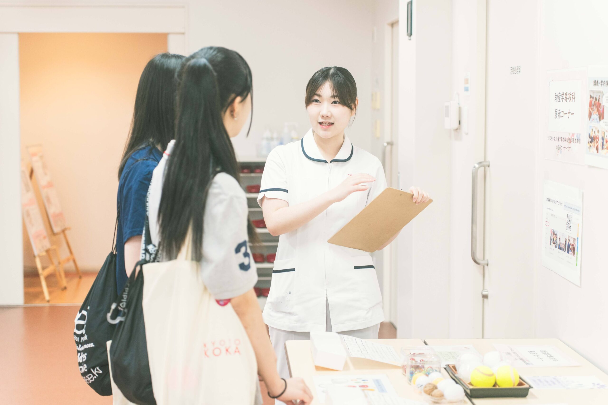 学科説明・体験授業の様子