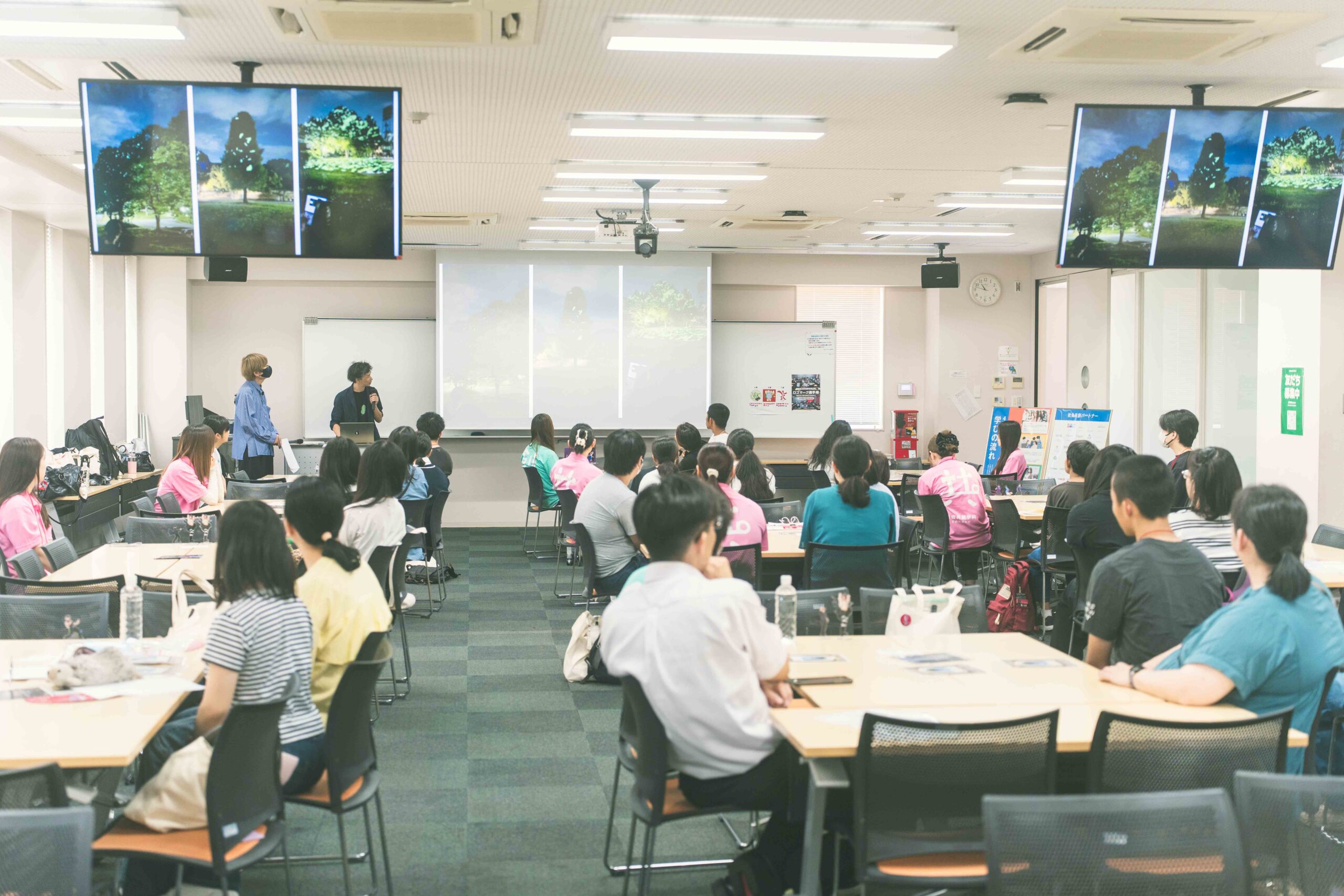 学科説明・体験授業の様子