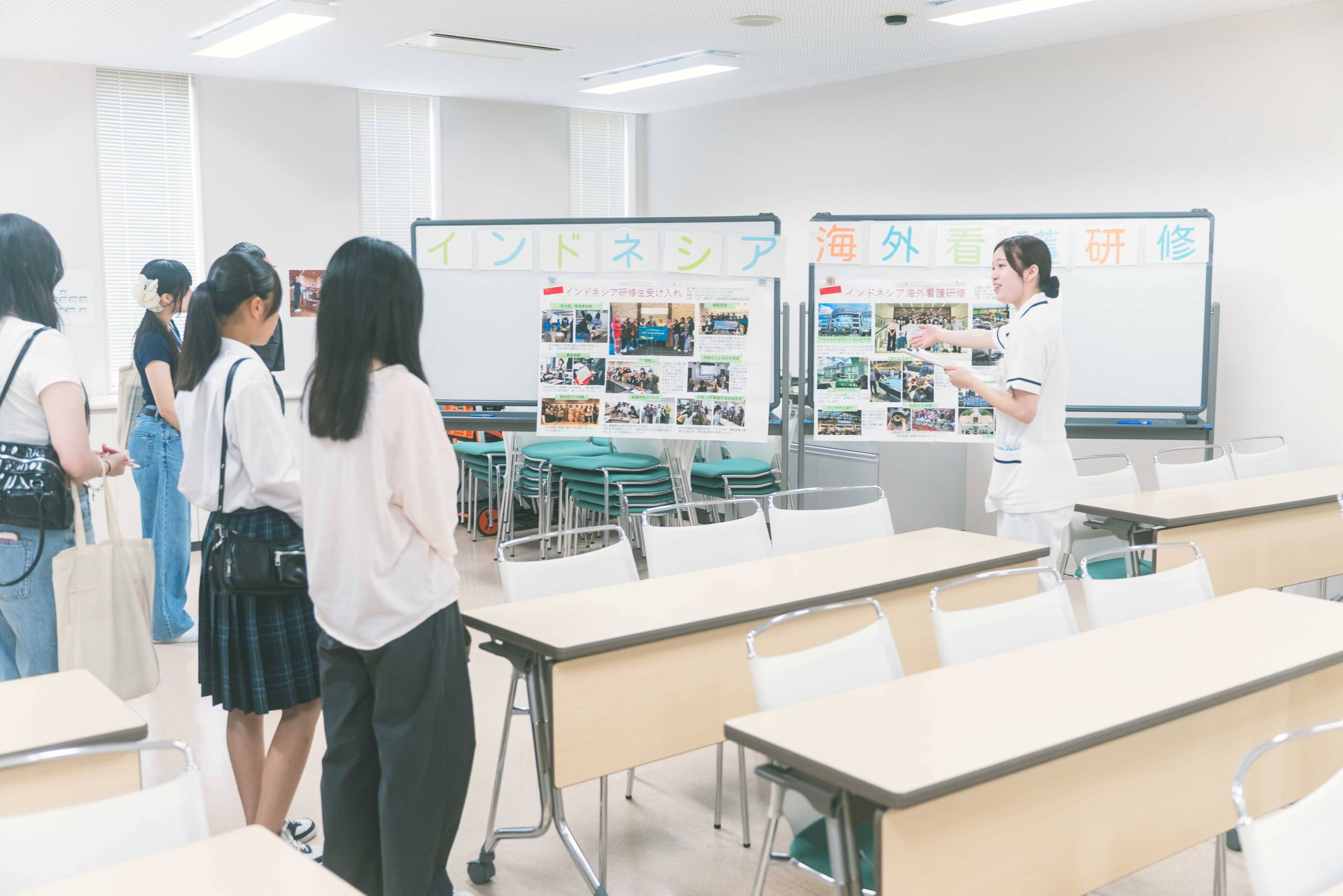 学科説明・体験授業の様子