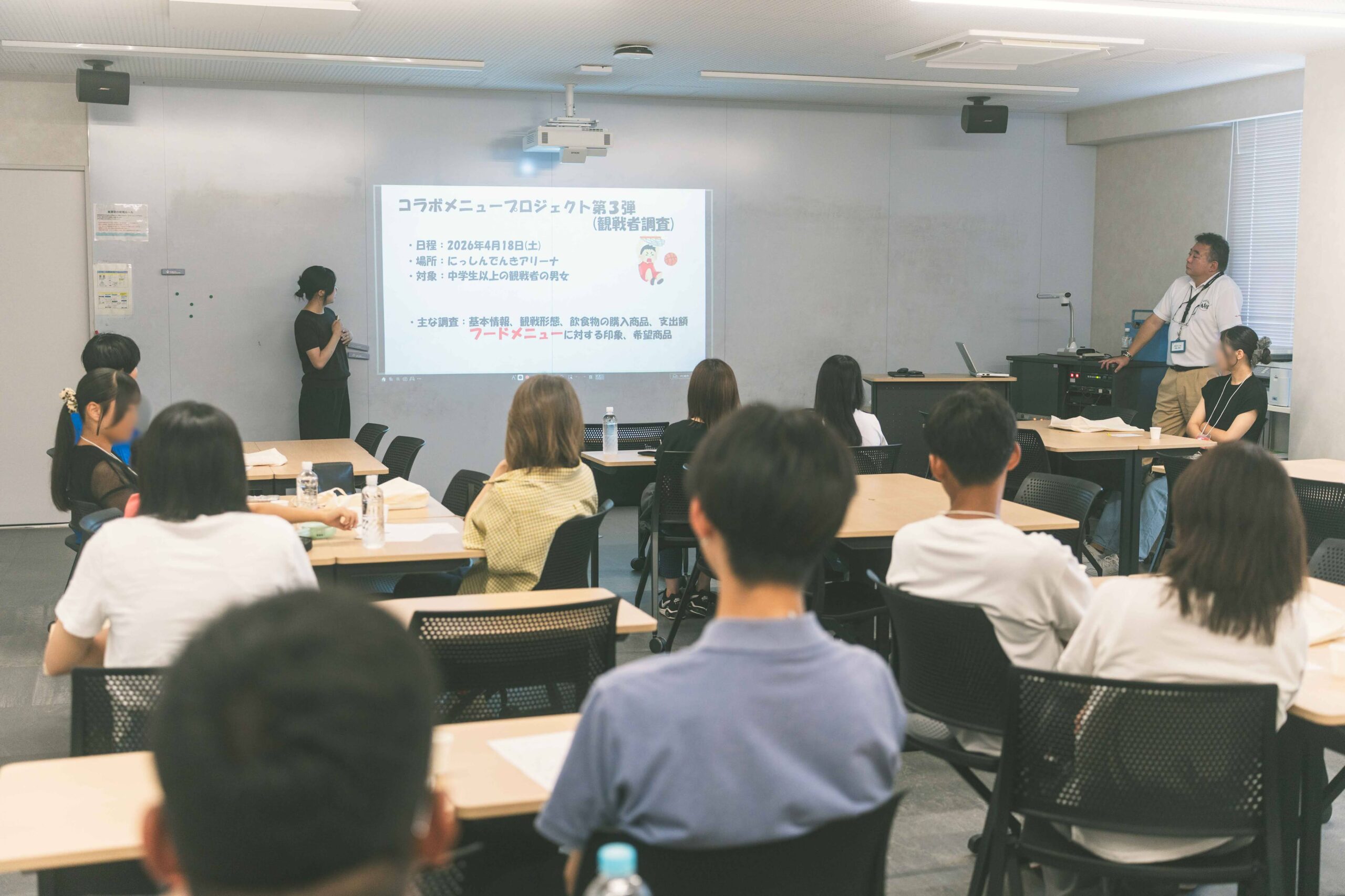 学科説明・体験授業の様子