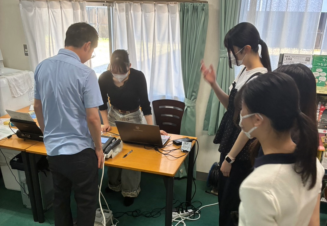 地域の高齢者の方々を対象とした健康測定会に参加しました