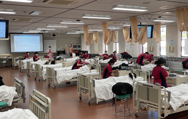 看護学科でバイタルサインを学びました