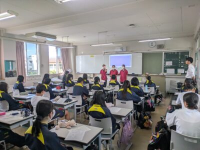 地域歯科保健実習の様子