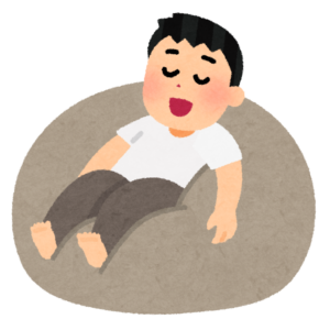 くつろぐ人のイラスト