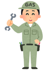 ガス作業員のイラスト