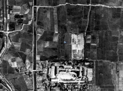 京都光華大学付近、1945年-1950年ごろの写真。画像出典：地理院地図（電子国土WEB）