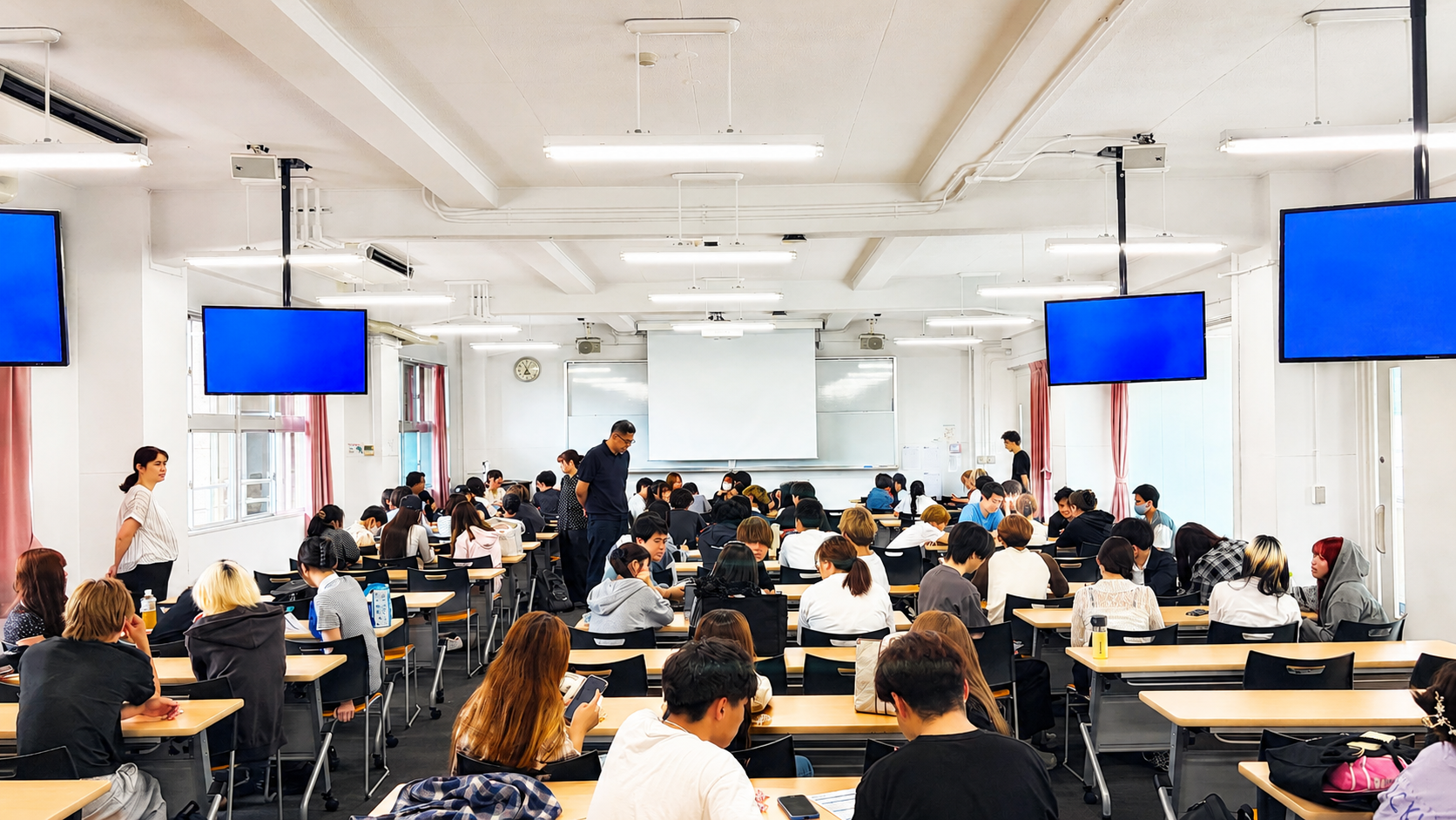 活気ある京都光華大学の社会共創基礎演習の授業風景