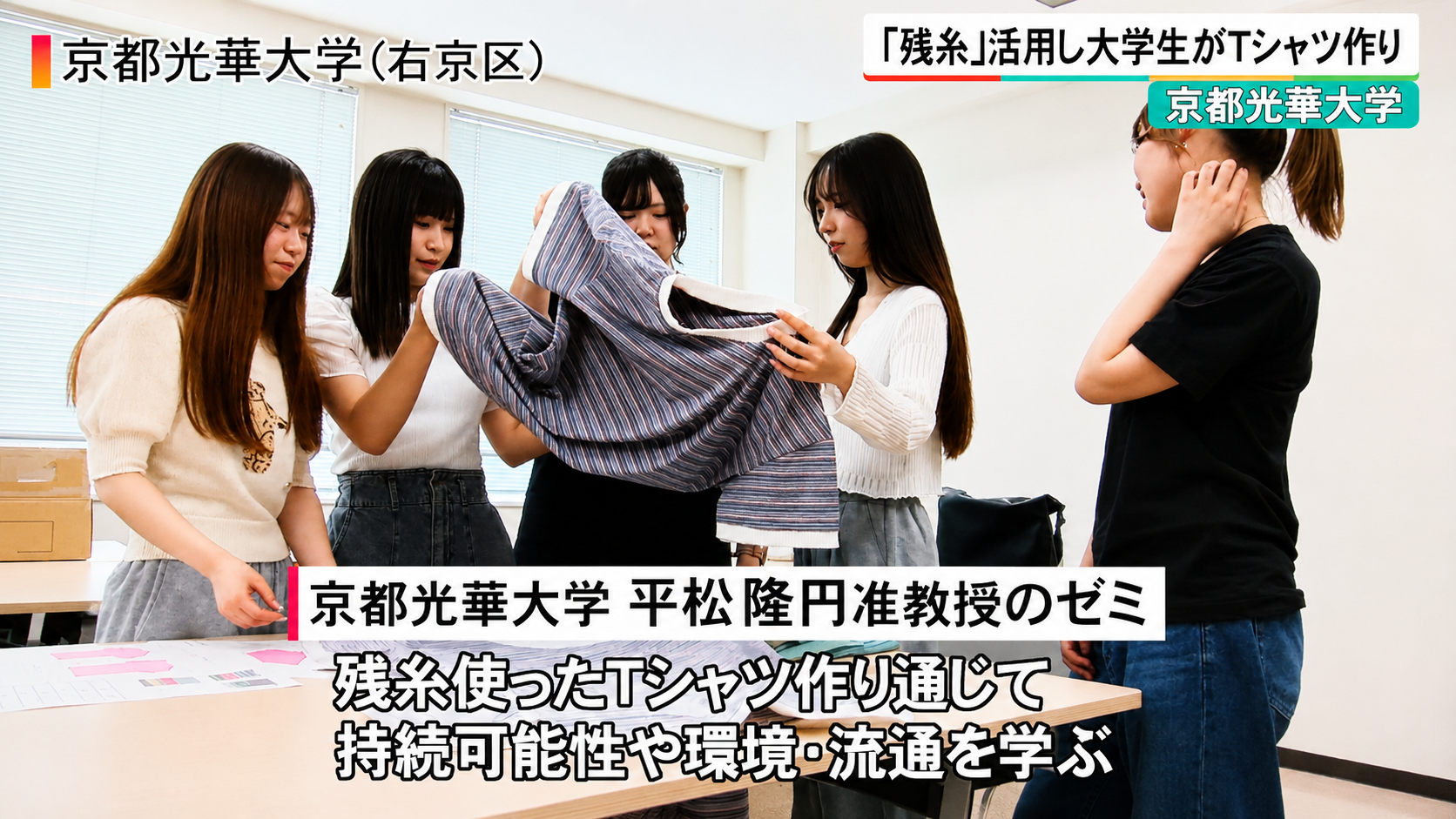 大学生のTシャツ作り活動