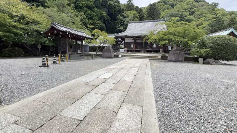 嵐山 虚空蔵法輪寺の境内の様子